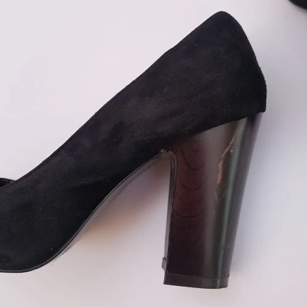 Missoni suede chunky heels